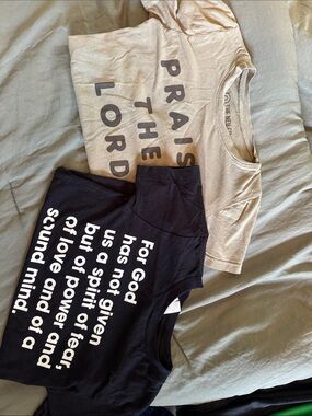 Kids Beige Graphic Tee - 'Praise the Lord'